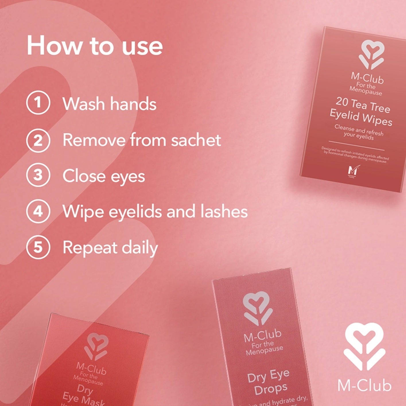 20 Tea Tree Eyelid Wipes